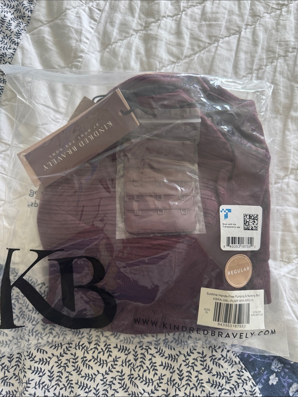 NWT Kindred Bravely  Nursing Bra in Plum currently on website!!